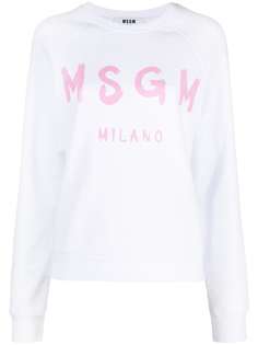 MSGM толстовка с логотипом и длинными рукавами