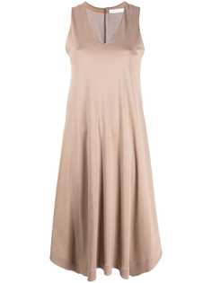 Fabiana Filippi платье миди с V-образным вырезом