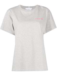 Helmut Lang футболка с вышитым логотипом