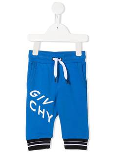 Givenchy Kids спортивные брюки с кулиской и логотипом