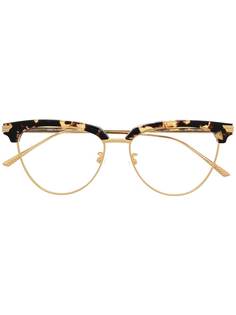 Bottega Veneta Eyewear двухцветные очки в оправе кошачий глаз