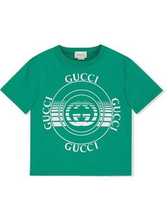 Gucci Kids футболка с принтом Gucci Disk
