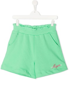 Msgm Kids спортивные шорты с логотипом