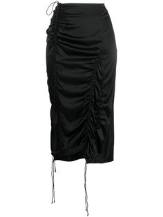 Helmut Lang юбка миди со сборками