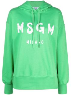 MSGM худи с кулиской и логотипом