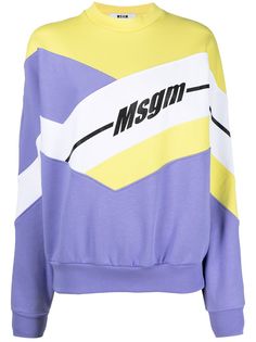 MSGM толстовка с длинными рукавами и абстрактным принтом