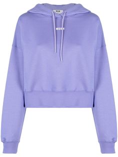 MSGM укороченное худи с логотипом