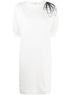 Brunello Cucinelli платье-трапеция с декором Monili