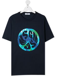 MSGM Kids футболка с логотипом