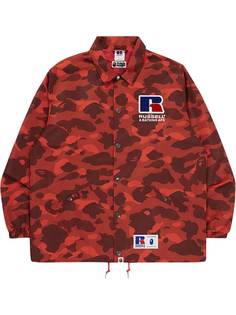 A BATHING APE® куртка Colour Camo College из коллаборации с Russell