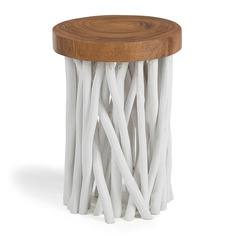 Столик приставной druf (la forma) белый 35x50x35 см.