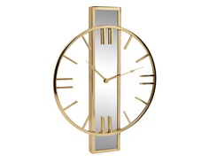 Часы настенные с зеркальной планкой (garda decor) золотой 46x61 см.