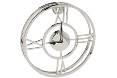 Часы настенные металлические круглые (garda decor) серебристый 50x50x5 см.