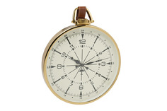 Часы настенные круглые на подвесе (garda decor) золотой 36x65 см.