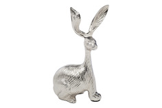 Статуэтка кролик (garda decor) серебристый 16x30x11 см.