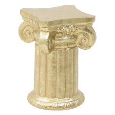 Декор настольный - колонна -подставка под кашпо rainy (to4rooms) золотой 29.0 см.