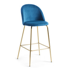Барный стул mystere (la forma) синий 53x107x58 см.