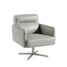 Вращающееся кресло (angel cerda) серый 80x80x71 см.