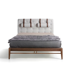 Кровать (angel cerda) серый 162x94x216 см.