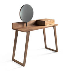 Туалетный столик с зеркалом (angel cerda) коричневый 120x126x45 см.