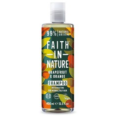 FAITH IN NATURE Шампунь для волос FAITH IN NATURE укрепляющий с маслами грейпфрута и апельсина (для нормальных и жирных волос)