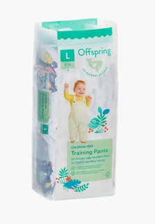 Подгузники-трусики Offspring Рыбки, L (9-14 кг) 36 шт.
