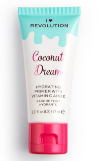 Domix, Праймер увлажняющий Coconut Dream Hydrating Primer With Vitamin C And E, 27 мл