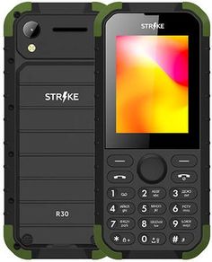 Мобильный телефон Strike R30 (черно-зеленый)