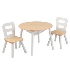 Набор KidKraft Стол + 2 стула &quot;Сокровищница&quot; (Round Storage Table &amp; Chair Set) (27027_KE)