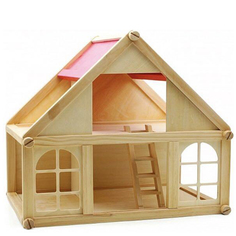 Кукольный домик Мир деревянной игрушки Деревянный 1 этаж (Д225)