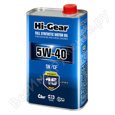 Синтетическое моторное масло Hi-Gear
