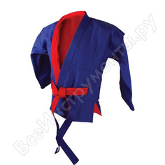 Куртка для самбо atemi красно-синяя, р.46/165 ax55 00-00001227