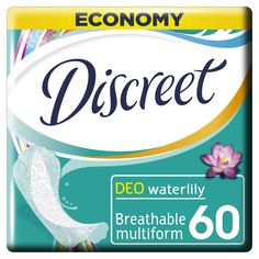 Прокладки Discreet ежедневные Deo Water Lily,DEO WATER Lily Multiform, 60 шт