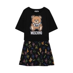 Комплект из футболки и юбки Moschino