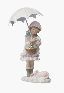 Фигурка декоративная Decogallery Девочка под зонтом