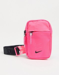 Неоново-розовая сумка через плечо Nike Advance-Розовый цвет