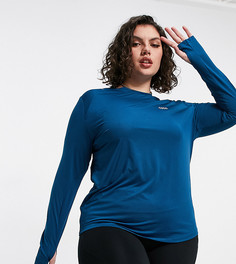 Лонгслив для бега ASOS 4505 Curve-Серый