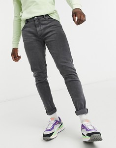 Серые джинсы Weekday Cone-Черный цвет