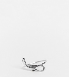 Кольцо из стерлингового серебра в форме змеи Kingsley Ryan-Серебристый
