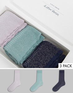 Набор из трех разноцветных пар носков в рубчик & Other Stories-Многоцветный