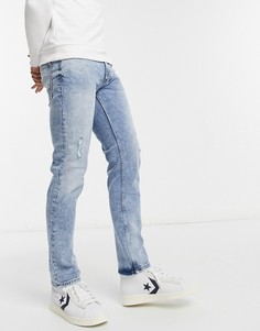 Голубые джинсы в винтажном стиле Burton Menswear-Голубой
