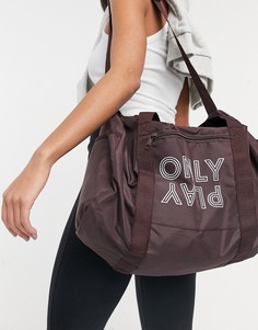 Коричневая спортивная сумка с логотипом Only Play Nia-Коричневый цвет