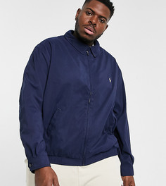 Темно-синяя куртка Харрингтон Bi-Swing с логотипом Polo Ralph Lauren Big & Tall-Темно-синий
