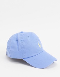 Синяя кепка с логотипом Polo Ralph Lauren-Голубой