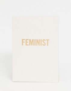 Белый блокнот Monki Feminist