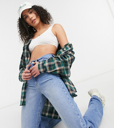 Рубашка в стиле oversized в зеленую клетку Missguided Tall-Зеленый цвет