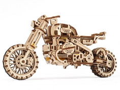 Конструктор UGears Мотоцикл Scrambler UGR-10 с коляской 70137