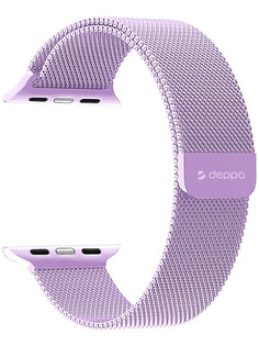 Аксессуар Ремешок Deppa для APPLE Watch 42/44mm Band Mesh Lavender 47148