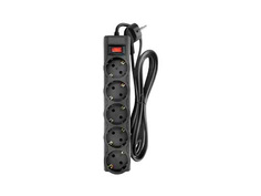 Сетевой фильтр CBR 5 Sockets 5m CSF 2505-5.0 Black PC