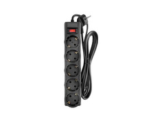 Сетевой фильтр CBR 5 Sockets 3m CSF 2505-3.0 Black CB